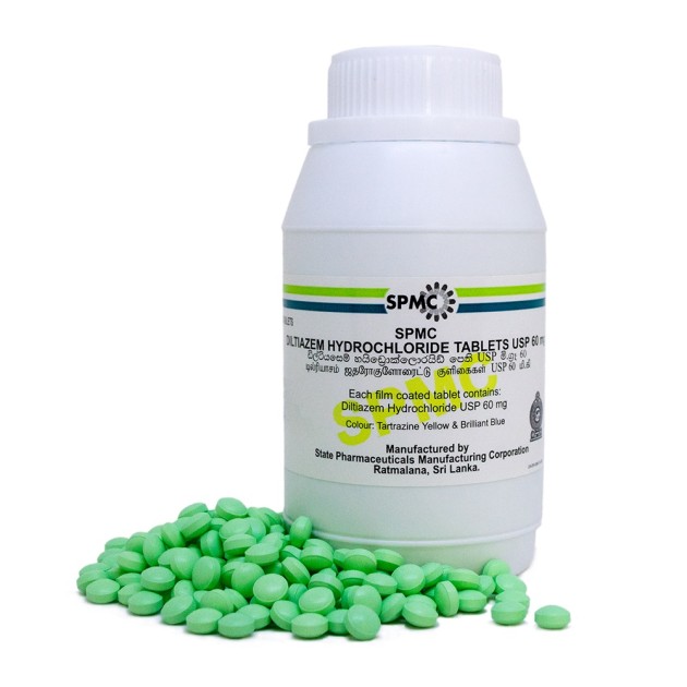 Diltiazim Hydrochloride Tablets 60 mg | SPMC | State Pharmaceuticals ...
